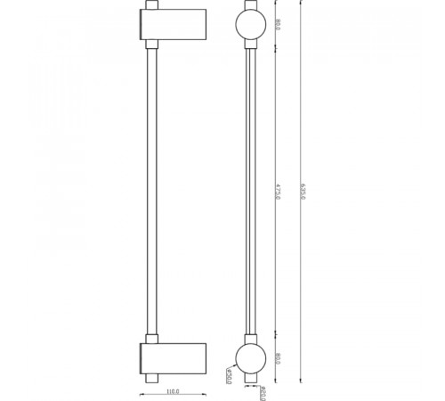 Настенный светильник Maytoni Modern Rotta MOD413WL-L6B3K Черный