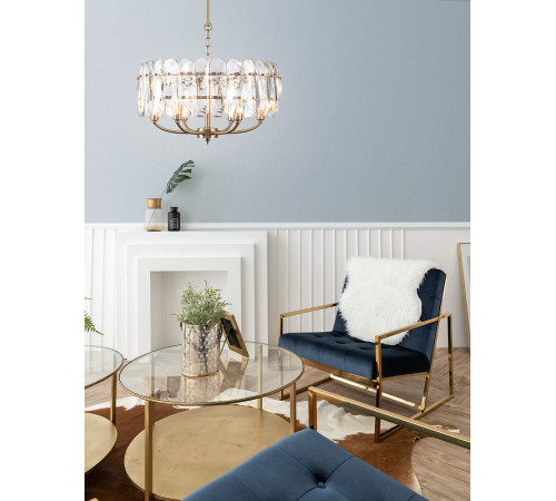 Люстра Maytoni Modern Suite MOD122PL-06BS Прозрачная Латунь