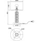 Настольная лампа Maytoni Modern Talento DIA008TL-01CH Белая Хром Прозрачная