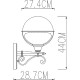 Настенный светильник Artelamp Monaco A1491AL-1BK Белый Черный