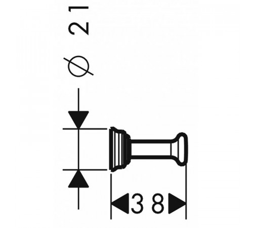 Крючок Axor Montreux 42137000 Хром