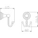 Тройной крючок Rav Slezak Morava MKA0105CMAT Черный матовый