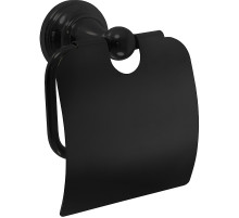 Держатель туалетной бумаги Rav Slezak Morava MKA0400CMAT с крышкой Черный матовый
