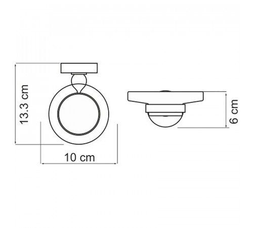 Мыльница WasserKRAFT Nau K-7729 Хром