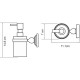 Дозатор для жидкого мыла WasserKRAFT Nau K-7799 Хром