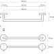 Полотенцедержатель Bemeta Neo 104204125 Нержавеющая сталь