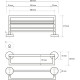 Полка для полотенец Bemeta Neo 104205075 Нержавеющая сталь