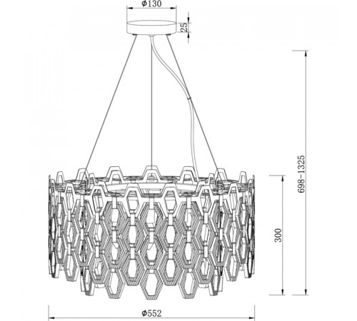 Люстра Maytoni Neoclassic Tissage MOD490PL-09G Прозрачная Золото