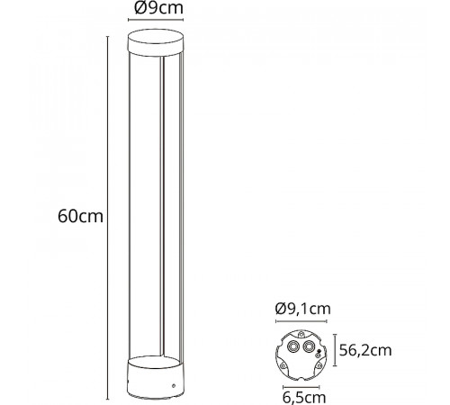 Ландшафтный светильник Artelamp New York A1660PA-1BK Черный