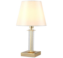 Настольная лампа Crystal Lux Nicolas LG1 Gold White Бежевая Золото