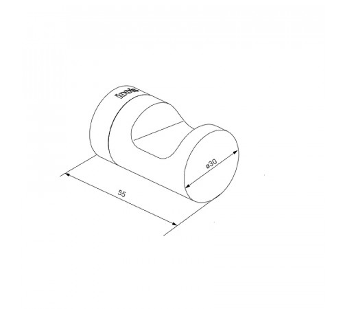 Крючок Iddis NOABL10i41 Черный матовый