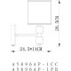 Настенный светильник Artelamp North A5896AP-1PB Белый Полированная медь