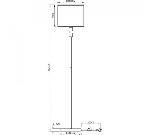 Торшер Artelamp North A5896PN-1PB Белый Полированная медь