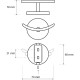 Двойной крючок Bemeta Nox 102406020 Черный матовый