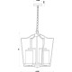 Люстра Artelamp Nuvola A7017SP-4BK Белая Черная