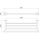 Полка для полотенец Aquatek Оберон AQ4222CR Хром