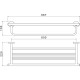 Полка для полотенец Aquatek Оберон AQ4215CR Хром