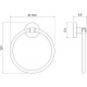 Кольцо для полотенец Aquatek Оберон AQ4212CR Хром