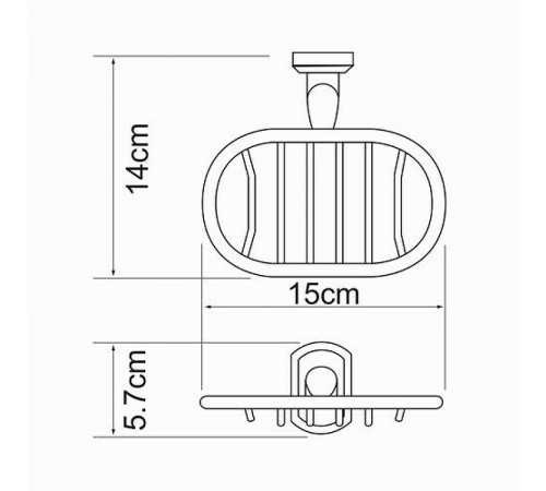 Мыльница WasserKRAFT Oder K-3069 Хром