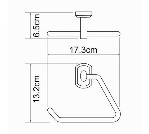 Полотенцедержатель WasserKRAFT Oder K-3061 Хром