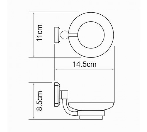 Мыльница WasserKRAFT Oder K-3029 Хром