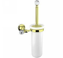 Ершик для унитаза Cezares Olimp OLIMP-TB-03/24-Sw Золото 24 карат с кристаллами Swarovski