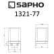 Стакан для зубных щеток Sapho Olymp 1321-77 Хром