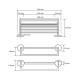 Полка для полотенец Bemeta Omega 104205072 Хром