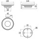 Мыльница Inda One A24110DR03 Золото