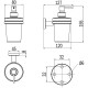 Дозатор для жидкого мыла Inda One A24120DR03 Золото