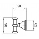 Двойной крючок Webert Ottocento AM500401065 Бронза