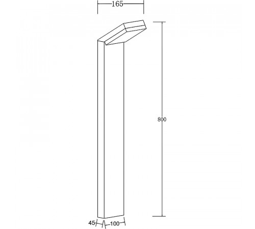 Ландшафтный светильник Maytoni Outdoor Paso O595FL-L12B3K Черный