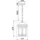 Подвесной светильник Maytoni Outdoor Salamanca O031PL-01BR Коричневый