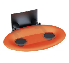 Сиденье для душа Ravak Ovo P Orange/Black B8F0000044 Прозрачно-оранжевое Черное