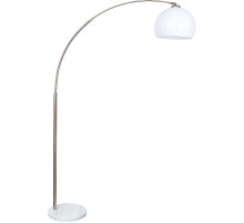 Торшер Artelamp Paolo A5822PN-1SS Белый Сталь