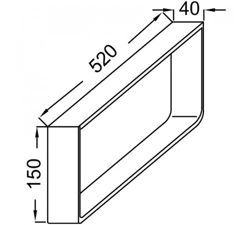 Полотенцедержатель Jacob Delafon Parallel 52 EB507-BME Хром