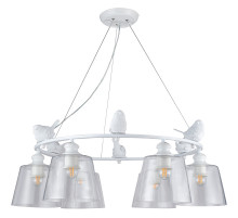 Люстра Artelamp Passero A4289LM-6WH Прозрачная Белая