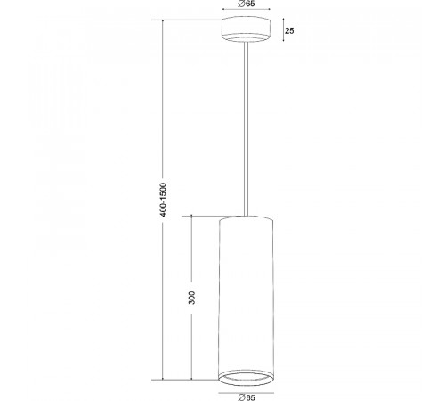 Подвесной светильник Maytoni Pendant Focus Design P038PL-01G Золото