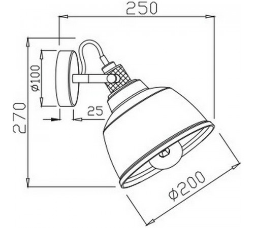 Настенный светильник Maytoni Pendant Irving T163-01-R Янтарный Черный