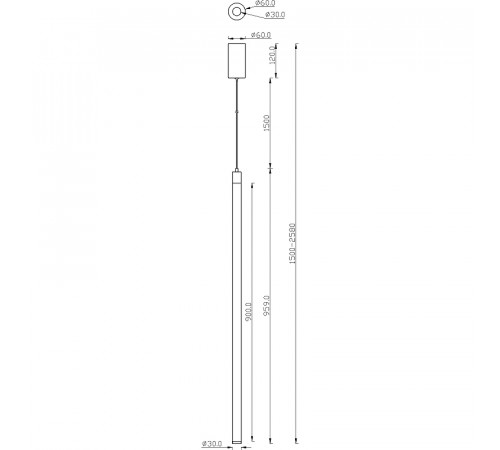 Подвесной светильник Maytoni Pendant Ray P022PL-L20G3K Золото