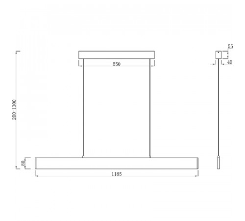 Подвесной светильник Maytoni Pendant Step P010PL-L30B Черный