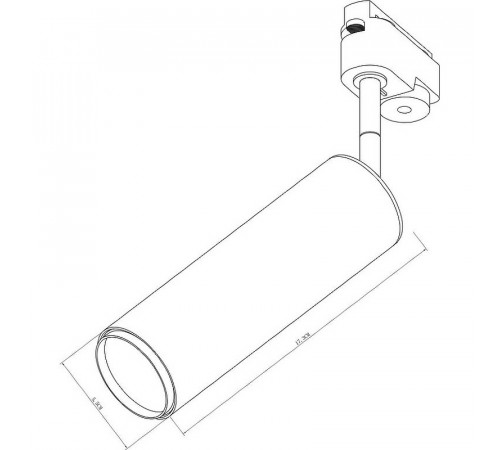 Трековый светильник Artelamp Periscopio A1412PL-1BK Черный