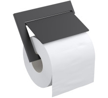 Держатель туалетной бумаги Timo Petruma 15242/03 с крышкой Черный матовый