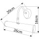 Подсветка для картин Artelamp Picture lights basic A5023AP-1AB Античная бронза