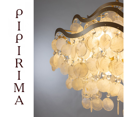 Люстра Artelamp Pipirima A4065SP-9SG Белая Золото матовое