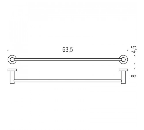 Полотенцедержатель Colombo Design Plus W4911.ВM Белый матовый