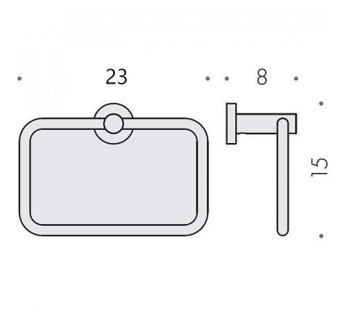 Кольцо для полотенец Colombo Design Plus W4931.ВM Белое матовое