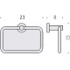 Кольцо для полотенец Colombo Design Plus W4931.ВM Белое матовое