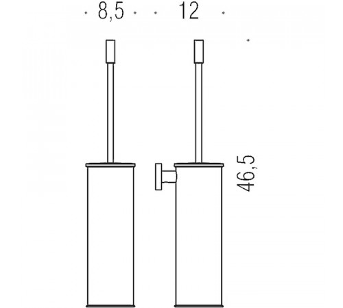 Ершик для унитаза Colombo Design Plus W4962.HPS1 Zirconium