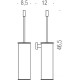 Ершик для унитаза Colombo Design Plus W4962.HPS1 Zirconium